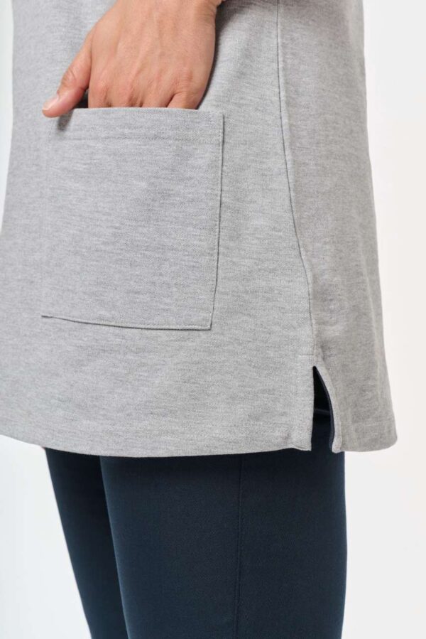 LADIES’ SHORT-SLEEVED LONGLINE POLO SHIRT