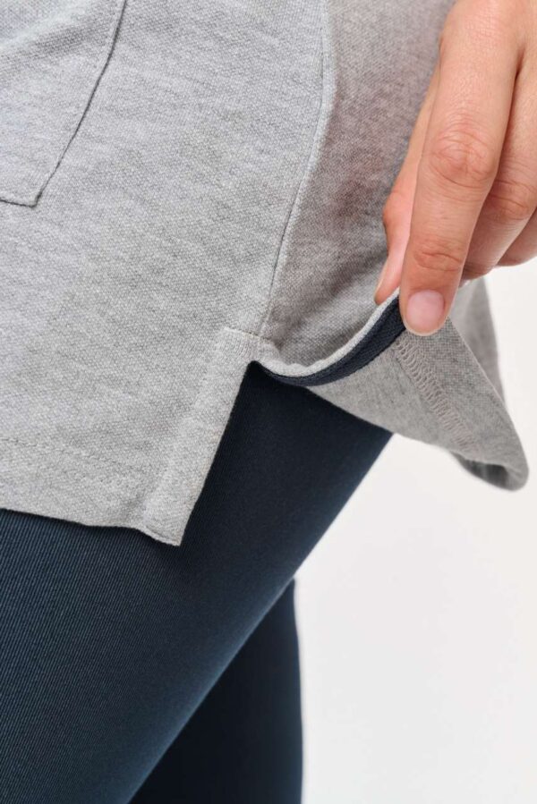 LADIES’ SHORT-SLEEVED LONGLINE POLO SHIRT