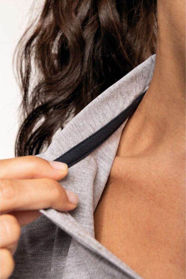 LADIES’ SHORT-SLEEVED LONGLINE POLO SHIRT