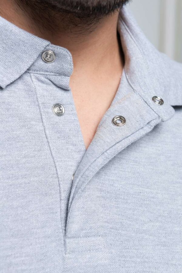 MEN'S SHORT SLEEVE STUD POLO SHIRT