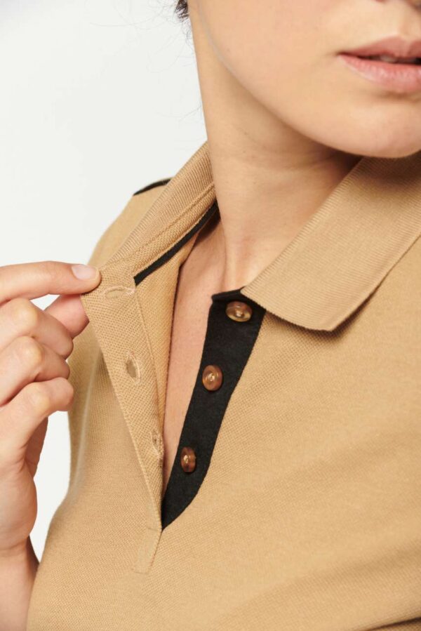 LADIES' SHORT-SLEEVED CONTRASTING DAYTODAY POLO SHIRT
