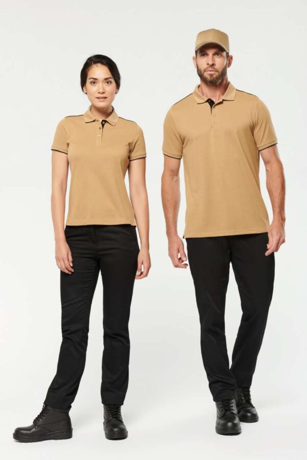 LADIES' SHORT-SLEEVED CONTRASTING DAYTODAY POLO SHIRT