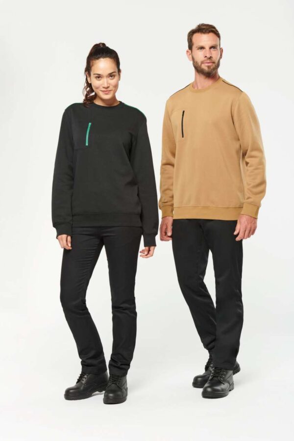 UNISEX DAYTODAY CONTRASTING POCKET SWEATSHIRT