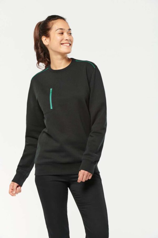 UNISEX DAYTODAY CONTRASTING POCKET SWEATSHIRT