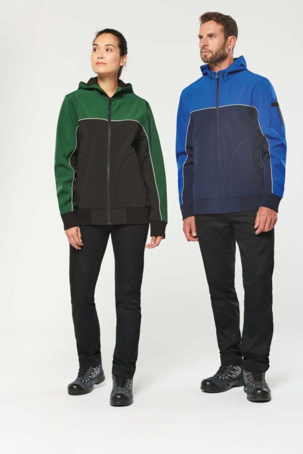 UNISEX 3-LAYER TWO-TONE BIONIC SOFTSHELL JACKET