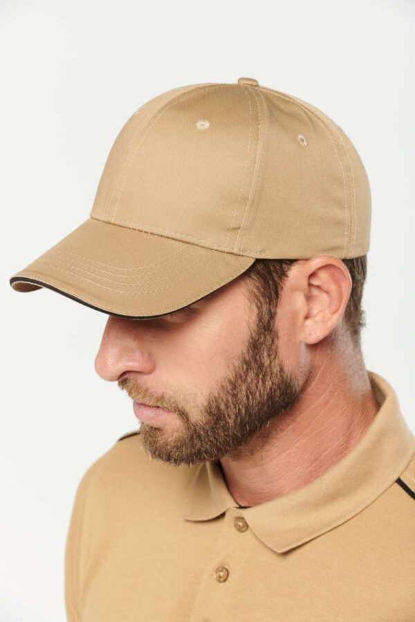 OEKOTEX CERTIFIED 6 PANELS CAP WITH SANDWICH PEAK